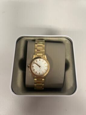Tory Burch Gigi Gold Ladies Quartz Watch TBW2004, Ivory Dial